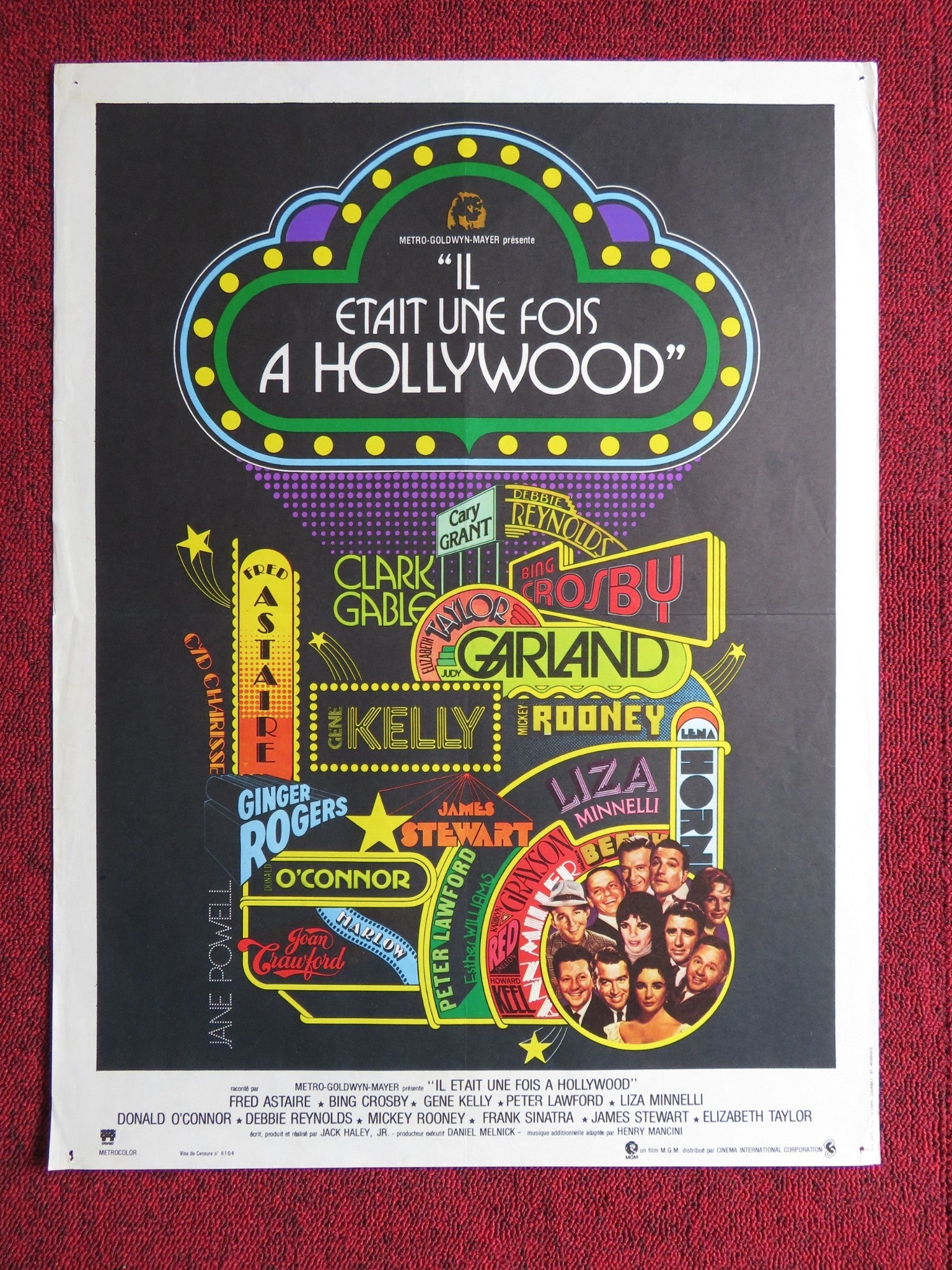 THAT'S ENTERTAINMENT FRENCH POSTER FRED ASTAIRE BING CROSBY GENE KELLY 1974 Rendezvous Cinema Movie posters