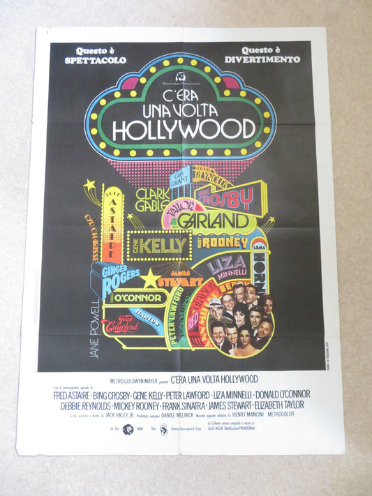 THAT'S ENTERTAINMENT! ITALIAN 2 FOGLIO POSTER FRED ASTAIRE BING CROSBY 1974 Rendezvous Cinema Movie posters