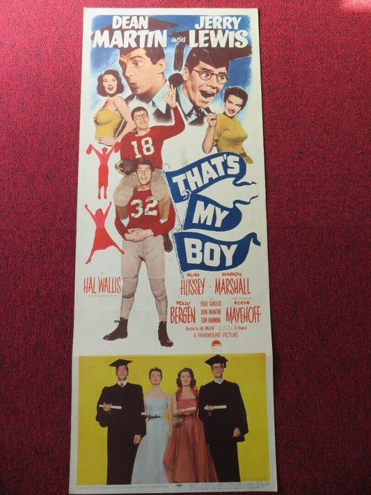 THAT'S MY BOY US INSERT (14"x 36") POSTER DEAN MARTIN JERRY LEWIS 1950 Movie posters