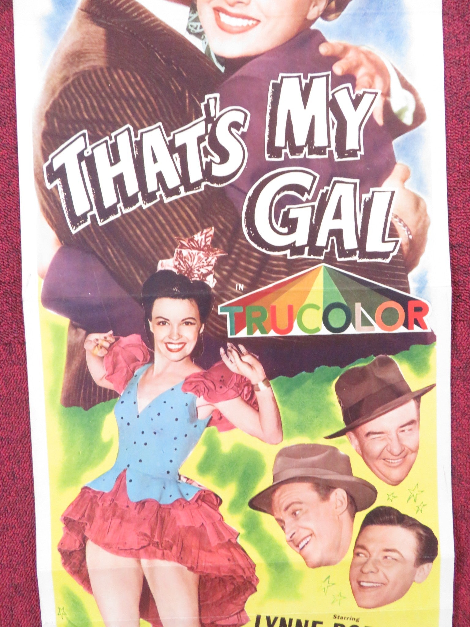 THATS MY GAL US INSERT (14"x 36") POSTER LYNNE ROBERTS DONALD BARRY 1947 Rendezvous Cinema Movie posters