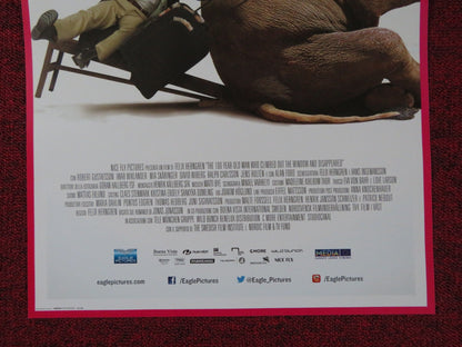 THE 100 YEAR - OLD MAN WHO CLIMBED OUT THE WINDOW.. ITALIAN LOCANDINA POSTER 2013 Rendezvous Cinema Movie posters