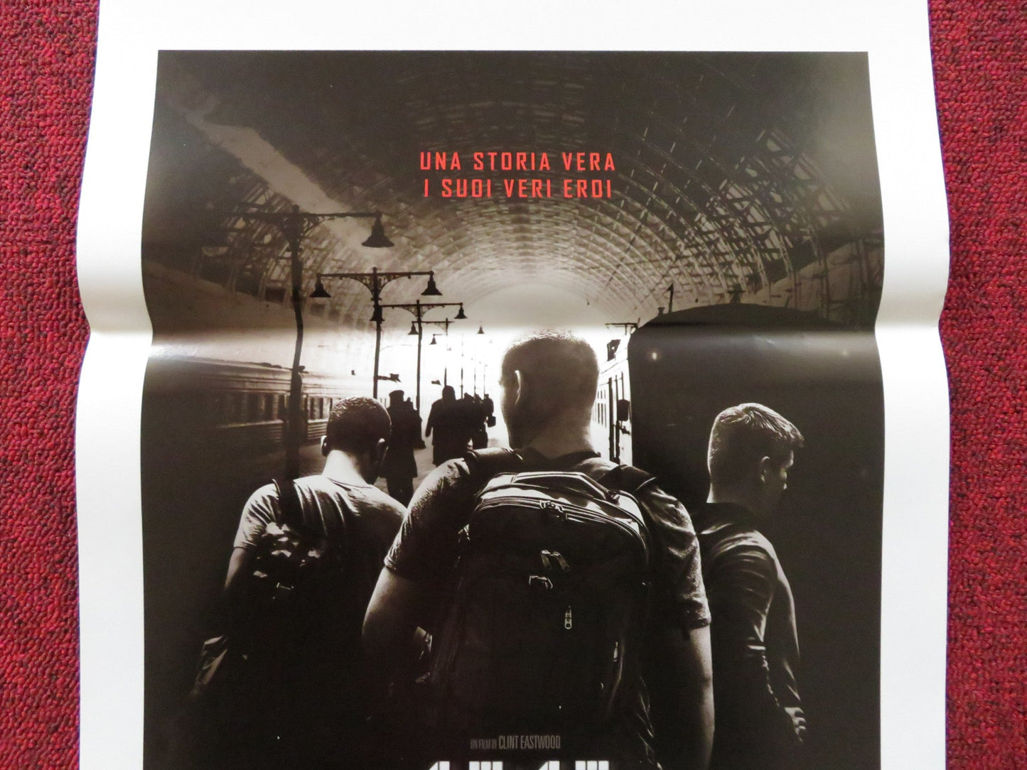 THE 15:17 TO PARIS ITALIAN LOCANDINA POSTER CLINT EASTWOOD RAY CORASANI 2018 Rendezvous Cinema Movie posters