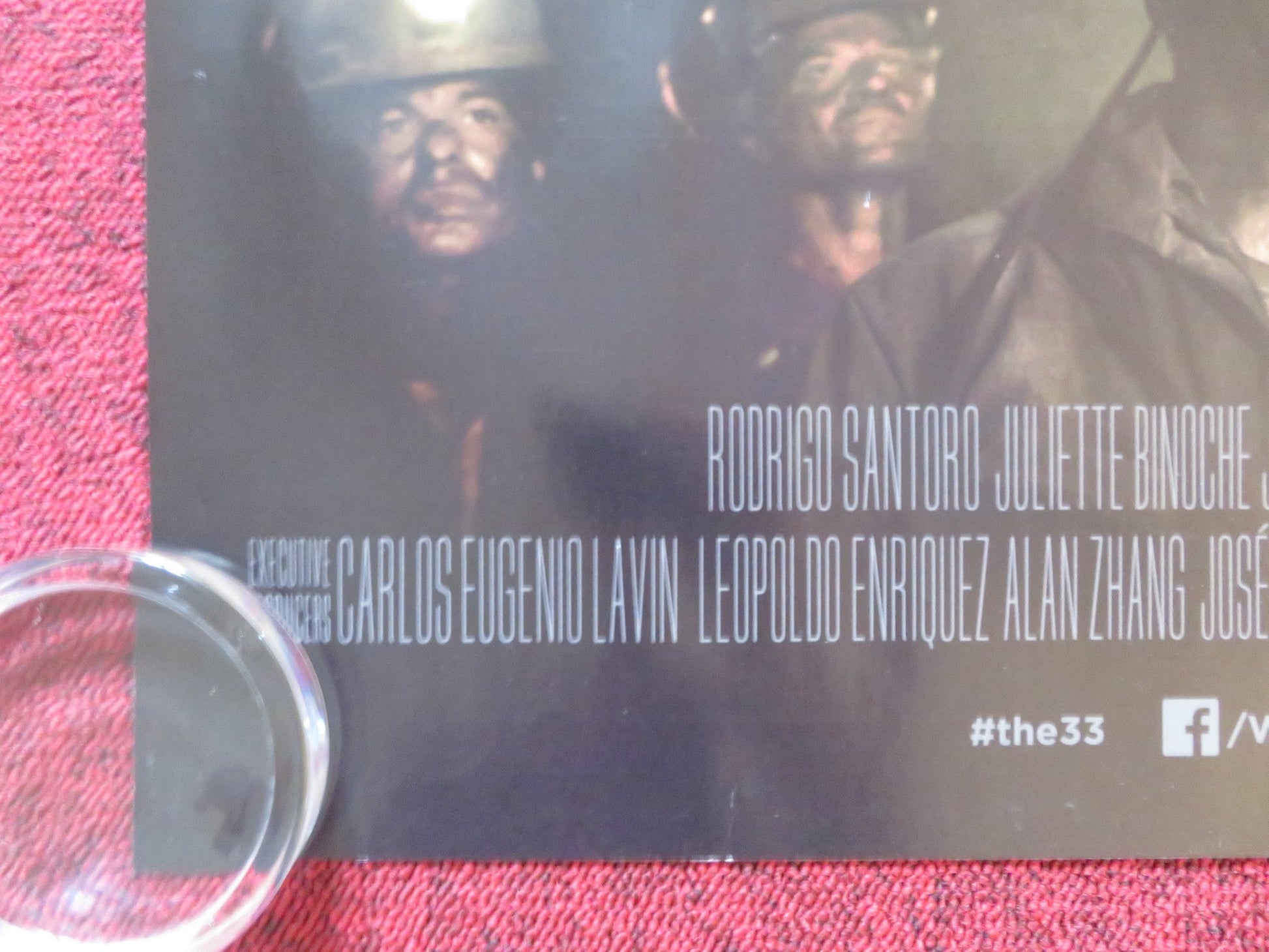 THE 33 UK QUAD (30"x 40") ROLLED POSTER ANTONIO BANDERAS JAMES BROLIN 2015 Rendezvous Cinema Movie posters