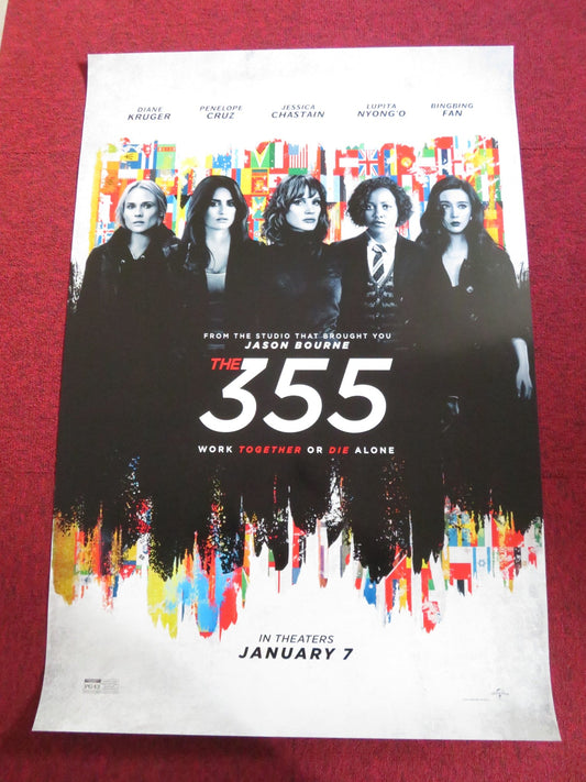 THE 355 US ONE SHEET ROLLED POSTER JESSICA CHASTAIN PENELOPE CRUZ 2022 Rendezvous Cinema Movie posters