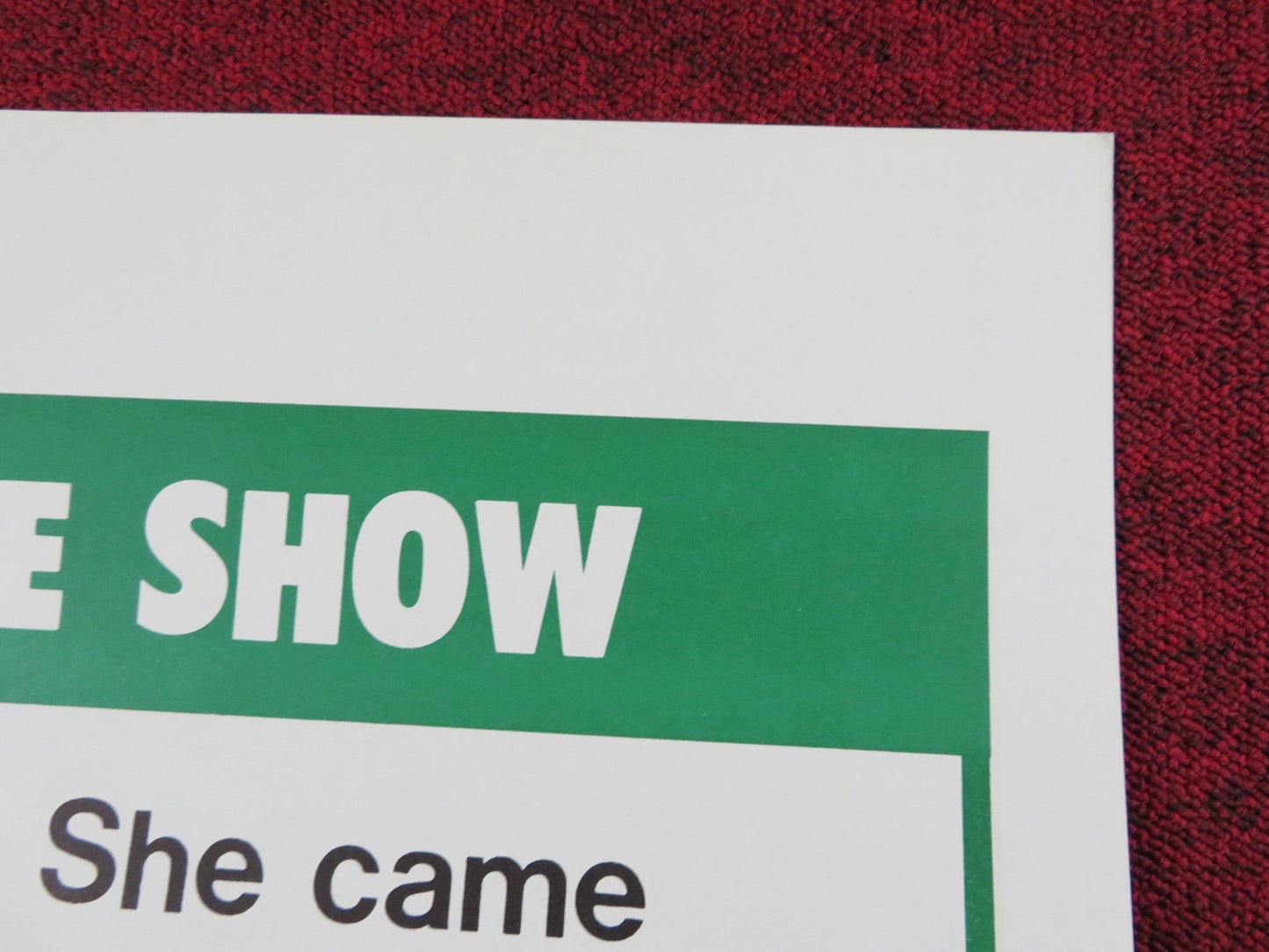 THE $50,000 CLIMAX SHOW US TRI FOLDED ONE SHEET ROLLED POSTER J.P PARADINE 1975 Rendezvous Cinema Movie posters