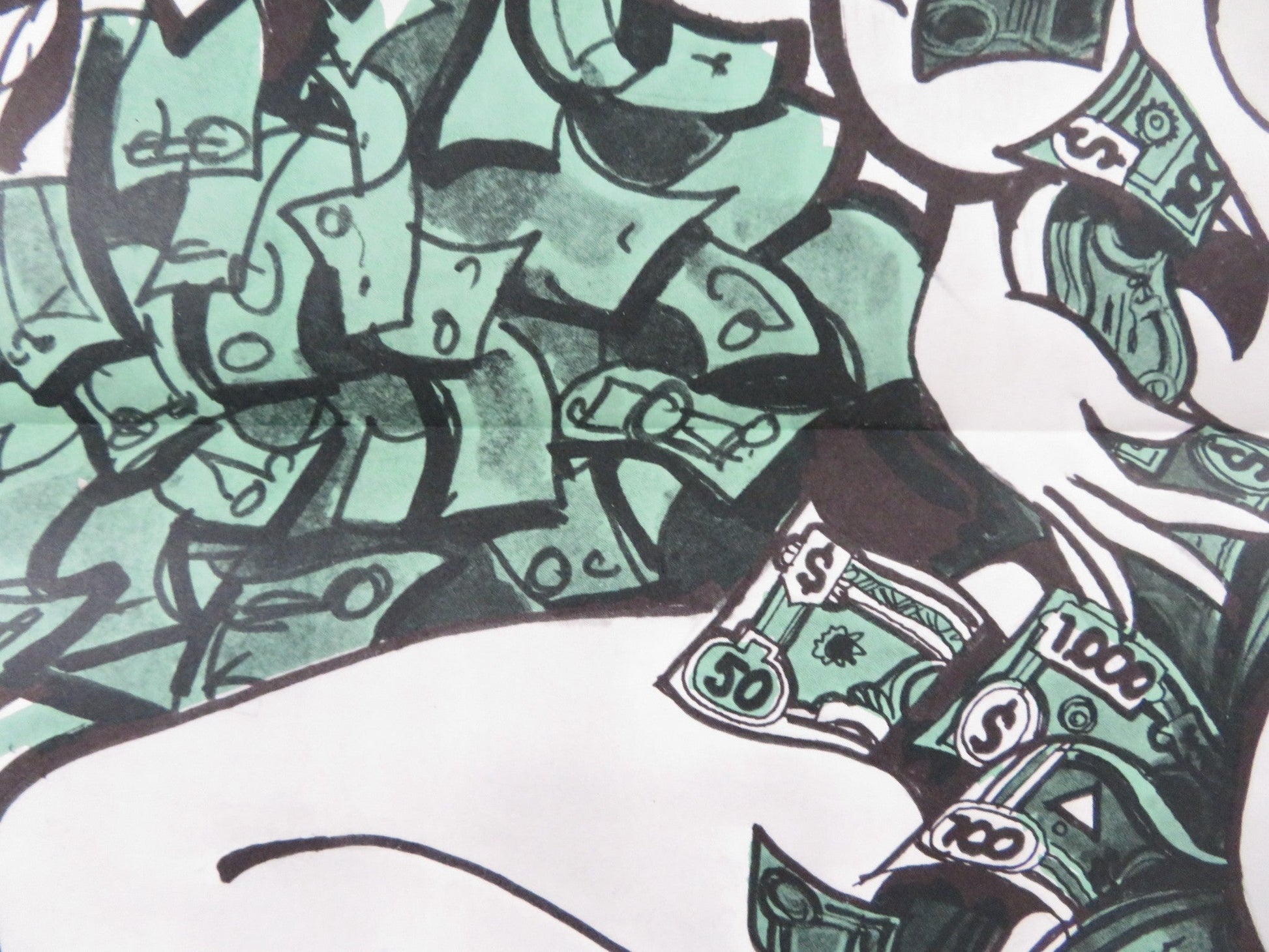 THE $50,000 CLIMAX SHOW US TRI FOLDED ONE SHEET ROLLED POSTER J.P PARADINE 1975 Rendezvous Cinema Movie posters