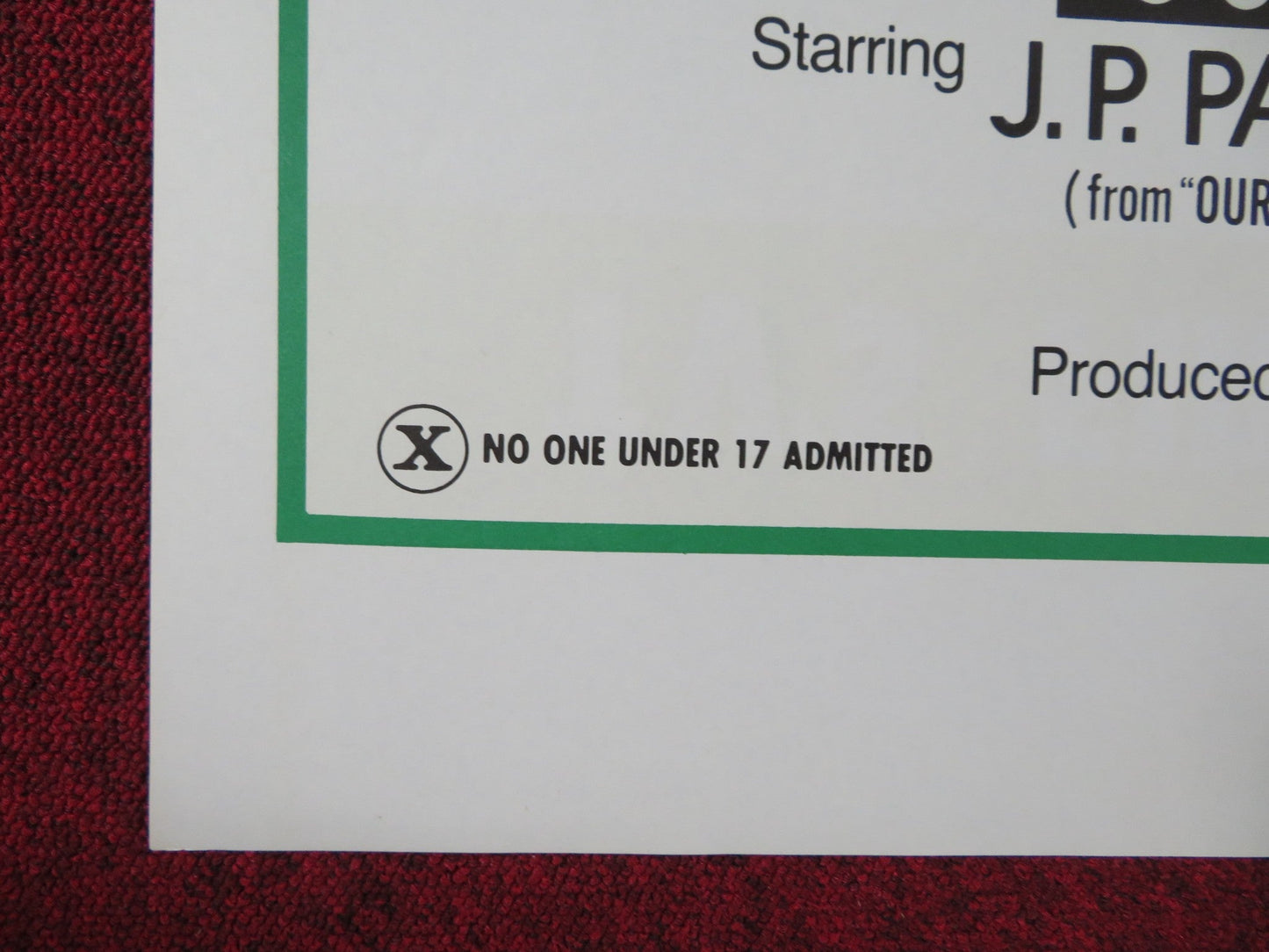 THE $50,000 CLIMAX SHOW US TRI FOLDED ONE SHEET ROLLED POSTER J.P PARADINE 1975 Rendezvous Cinema Movie posters