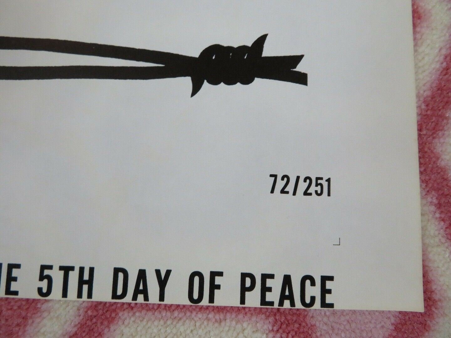 THE 5TH DAY OF PEACE WAR WW2 POSTER US ORIGINAL ONE SHEET FRANCO NERO Movie posters