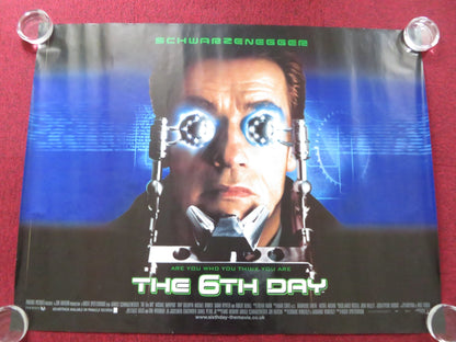 THE 6TH DAY UK QUAD (30"x 40") ROLLED POSTER ARNOLD SCHWARZENEGGER 2000 Rendezvous Cinema Movie posters
