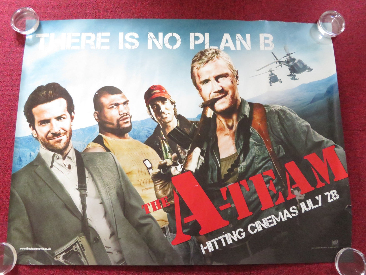 THE A - TEAM UK QUAD ROLLED POSTER LIAM NEESON BRADLEY COOPER 2010 Rendezvous Cinema Movie posters