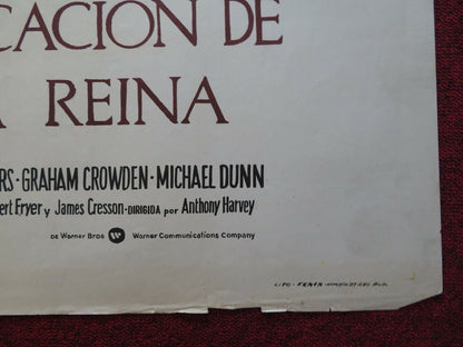 THE ABDICATION FOLDED ARGENTINA ONE SHEET POSTER PETER FINCH LIV ULLMANN 1974 Movie posters