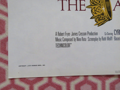 THE ABDICATION US ONE SHEET POSTER PETER FINCH LIV ULLMANN 1974 Movie posters