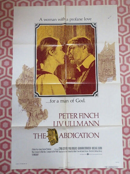 THE ABDICATION US ONE SHEET POSTER PETER FINCH LIV ULLMANN 1974 Movie posters