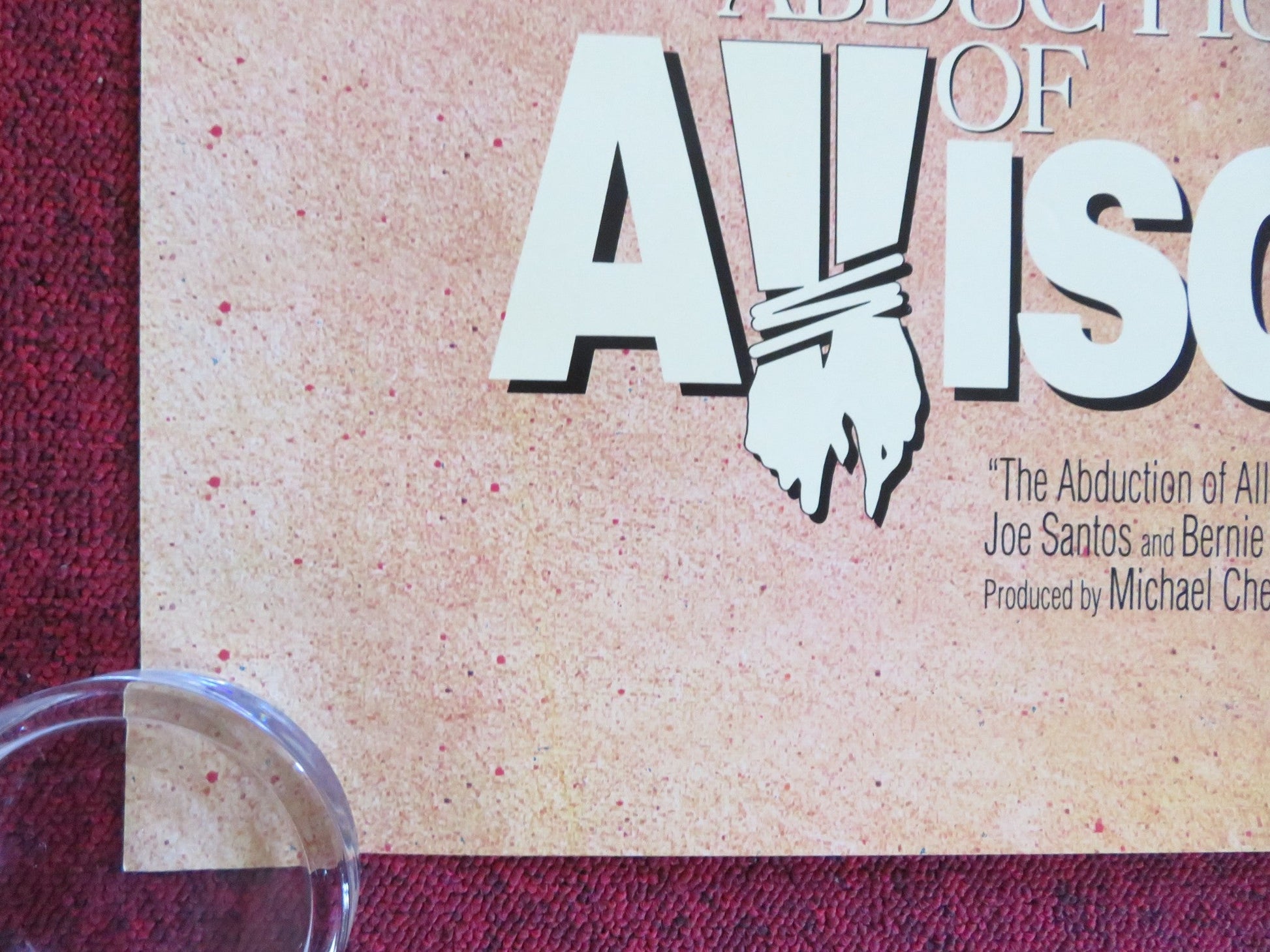 THE ABDUCTION OF ALLISON TATE - b US ONE SHEET ROLLED POSTER BARBARA BOSSON 1986 Rendezvous Cinema Movie posters