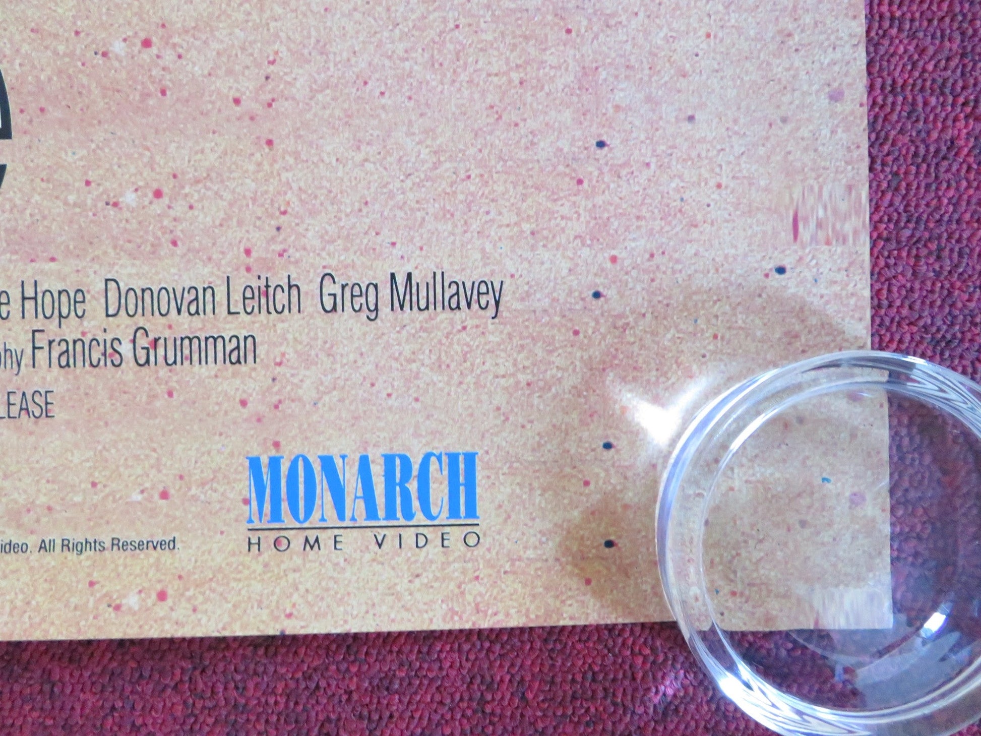 THE ABDUCTION OF ALLISON TATE - b US ONE SHEET ROLLED POSTER BARBARA BOSSON 1986 Rendezvous Cinema Movie posters