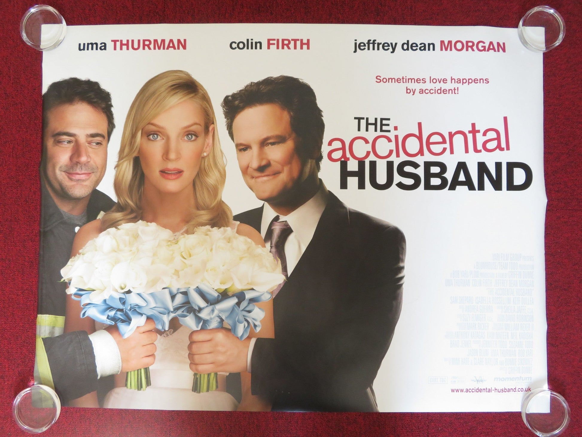 THE ACCIDENTAL HUSBAND UK QUAD ROLLED POSTER COLIN FIRTH UMA THURMAN 2008 Rendezvous Cinema Movie posters