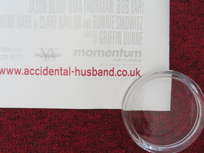 THE ACCIDENTAL HUSBAND UK QUAD ROLLED POSTER COLIN FIRTH UMA THURMAN 2008 Rendezvous Cinema Movie posters