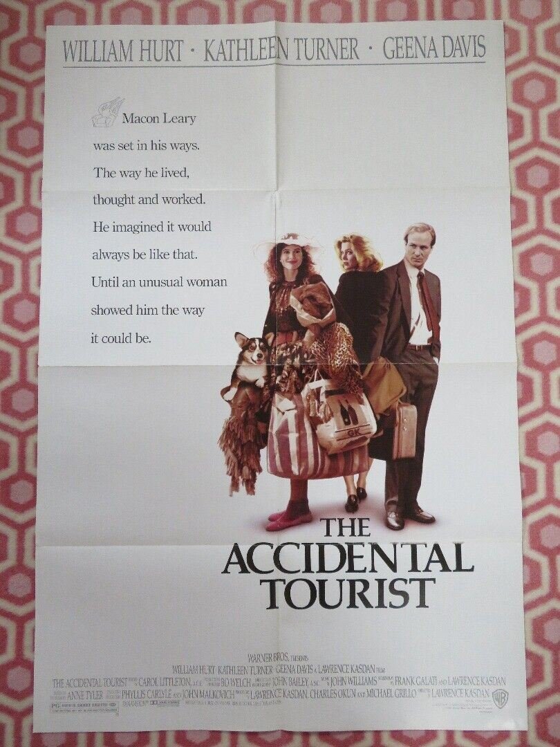THE ACCIDENTAL TOURIST US ONE SHEET POSTER WILLIAM HURT KATHLEEN TURNER 1988 Movie posters