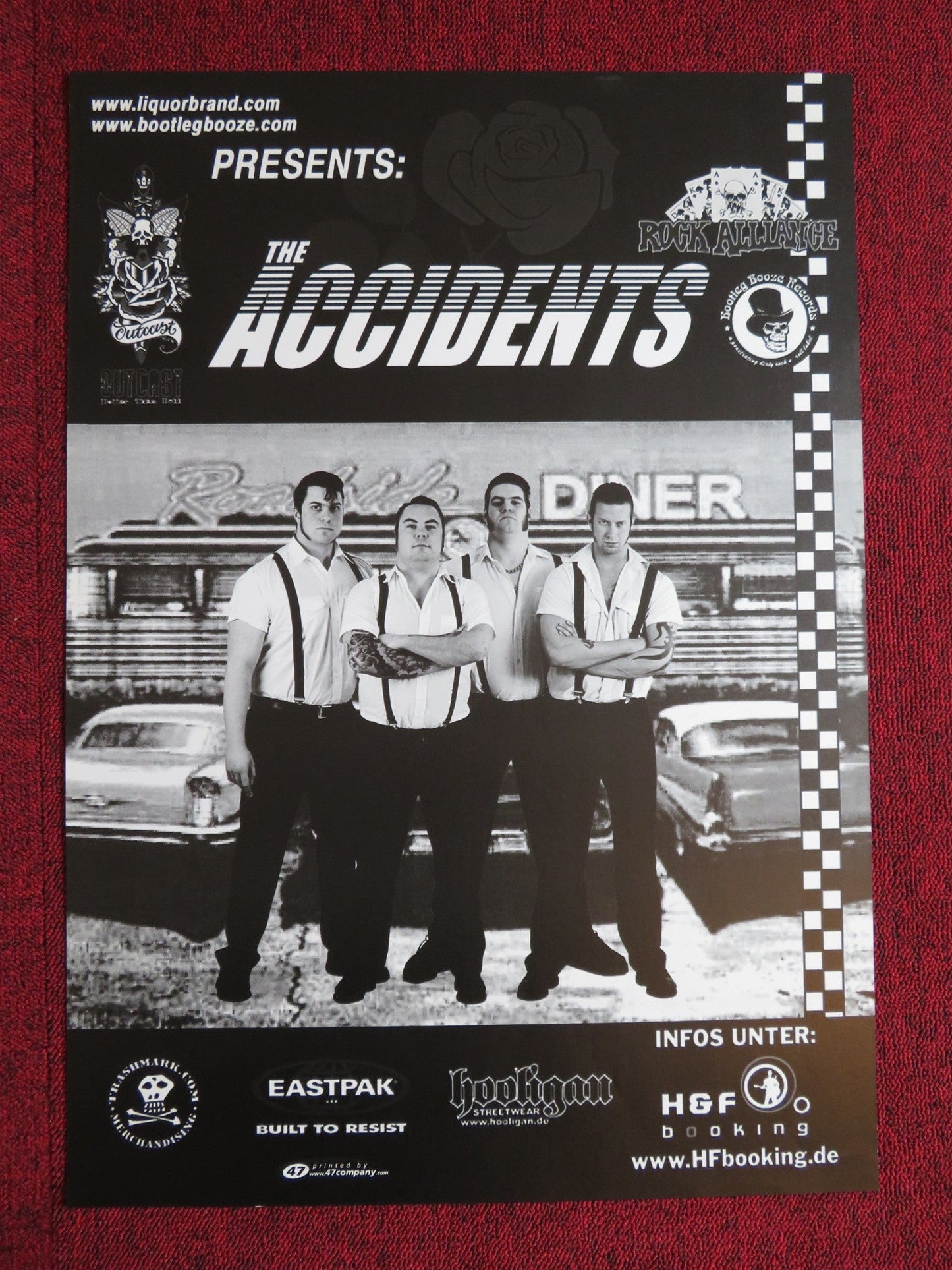 THE ACCIDENTS GERMAN MUSIC PROMO BAND POSTER 2005 Rendezvous Cinema Movie posters