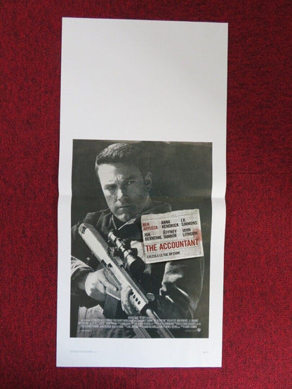 THE ACCOUNTANT ITALIAN LOCANDINA (27.5"x13") POSTER BEN AFFLECK 2016 Movie posters