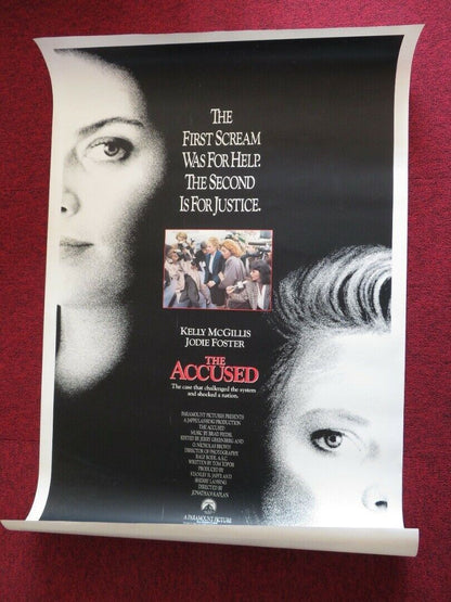 THE ACCUSED US ONE SHEET ROLLED POSTER JODIE FOSTER KELLY MCGILLIS 1988 Movie posters