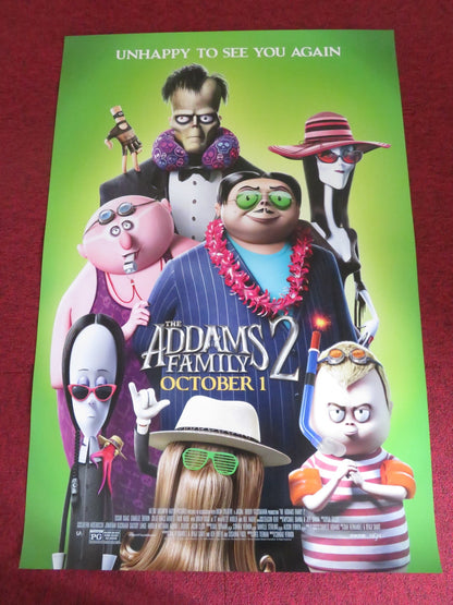 THE ADDAMS FAMILY 2 US ONE SHEET ROLLED POSTER OSCAR ISAAC CHARLIZE THERON 2021 Rendezvous Cinema Movie posters