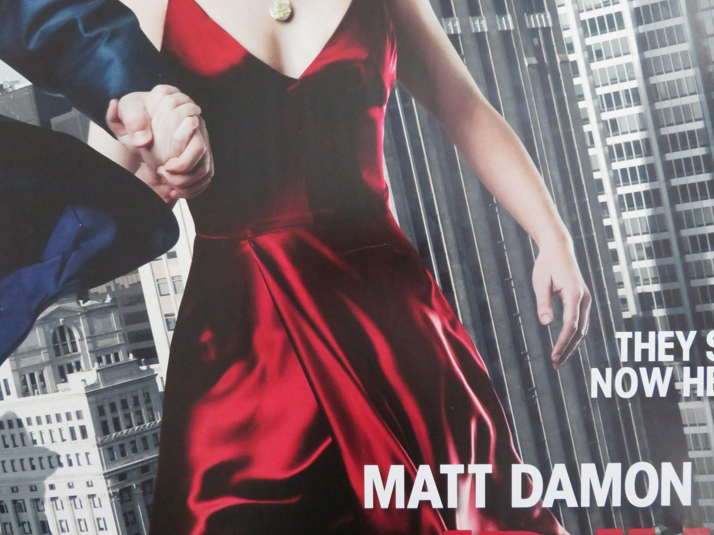 THE ADJUSTMENT BUREAU UK QUAD (30"x 40") ROLLED POSTER MATT DAMON E. BLUNT 2011 Rendezvous Cinema Movie posters