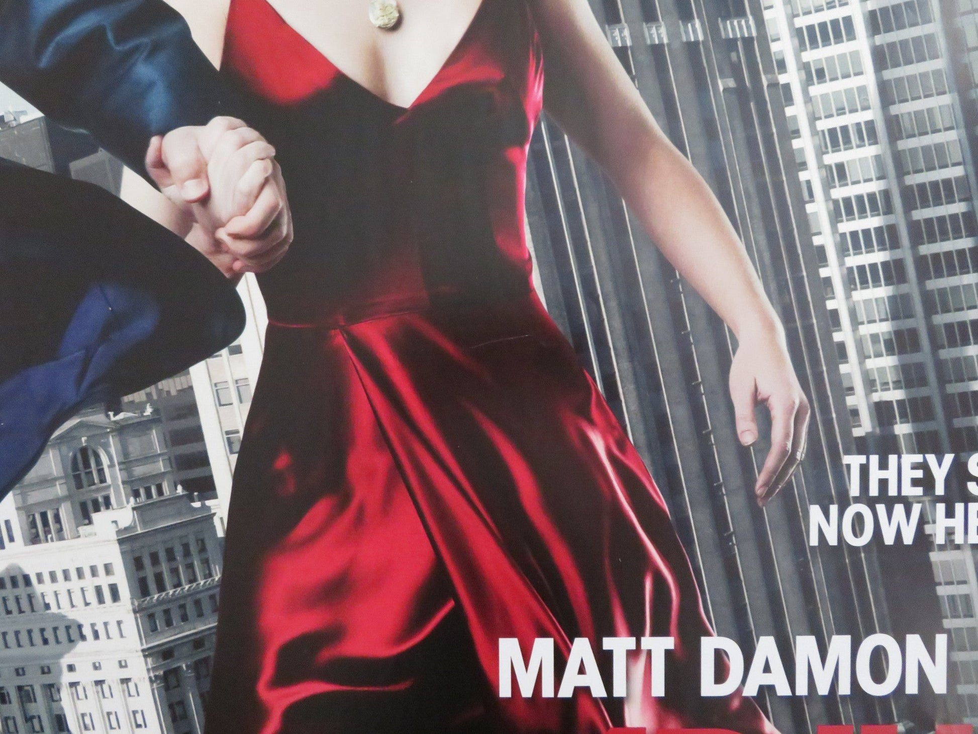 THE ADJUSTMENT BUREAU UK QUAD (30"x 40") ROLLED POSTER MATT DAMON E. BLUNT 2011 Rendezvous Cinema Movie posters