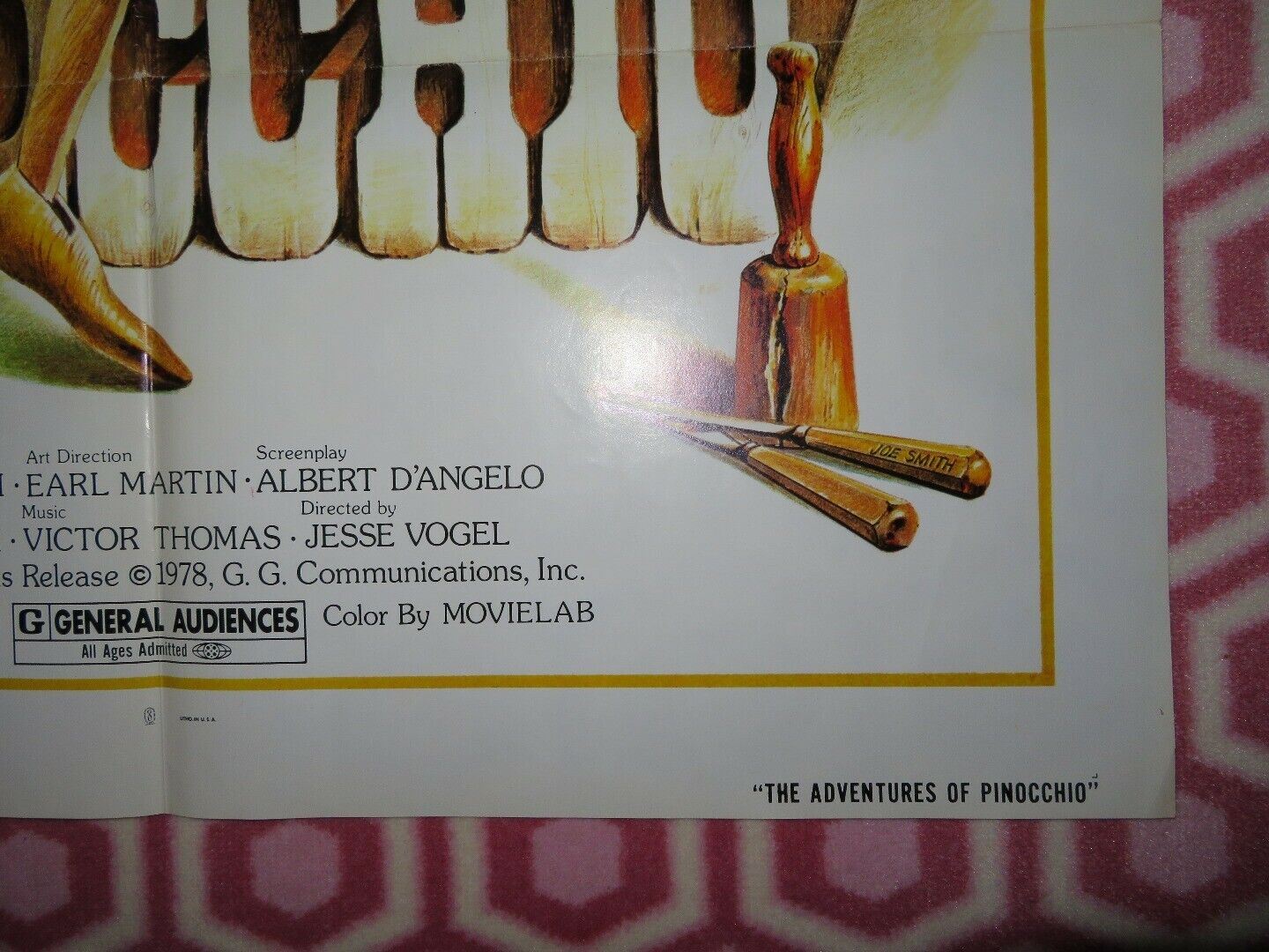 THE ADVENTURE OF PINOCCHIO US ONE SHEET POSTER 1978 Movie posters