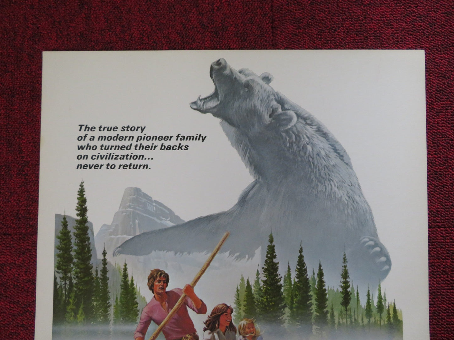 THE ADVENTURE OF THE WILDERNESS FAMILY WINDOW CARD (14"x 22") POSTER 1975 Rendezvous Cinema Movie posters