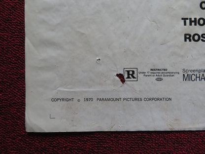 THE ADVENTURERS FOLDED US ONE SHEET POSTER CHARLES AZNAVOUR ALAN BADEL 1970 Rendezvous Cinema Movie posters