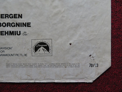 THE ADVENTURERS FOLDED US ONE SHEET POSTER CHARLES AZNAVOUR ALAN BADEL 1970 Rendezvous Cinema Movie posters