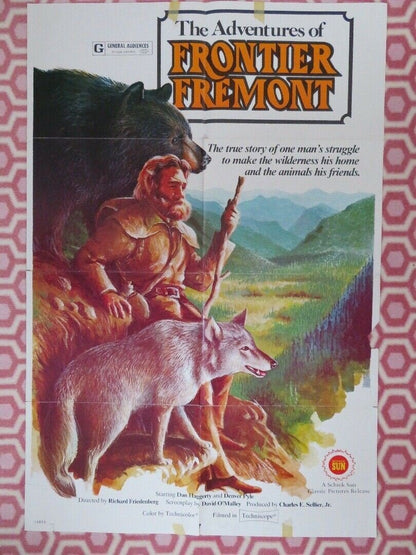 THE ADVENTURES OF FRONTIER FREMONT ONE SHEET POSTER 1975 Movie posters