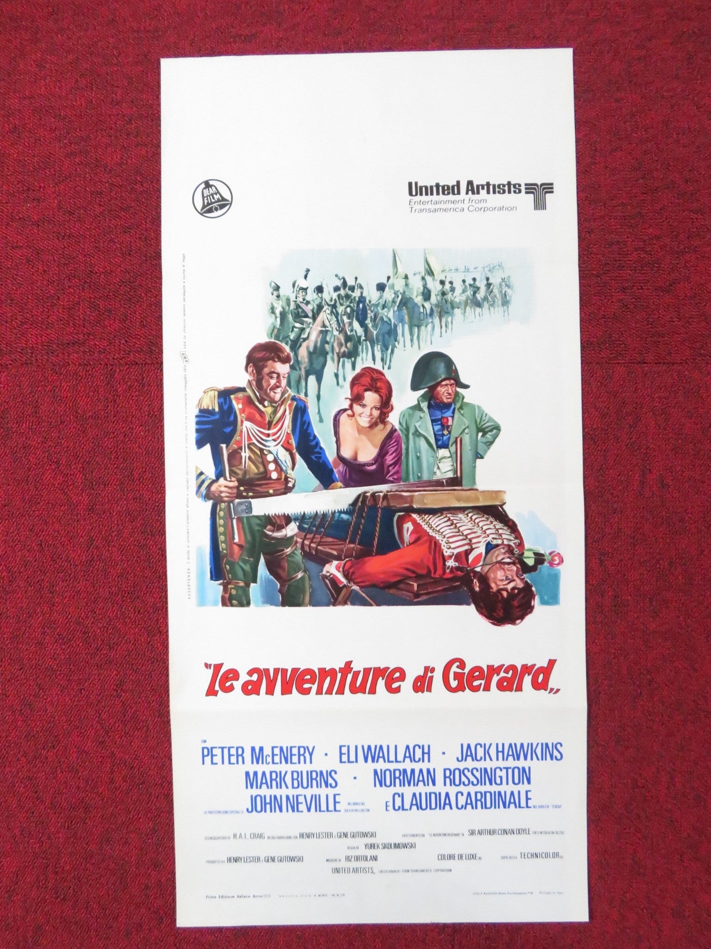 THE ADVENTURES OF GERARD ITALIAN LOCANDINA POSTER PETER MCENERY ELI WALLACH 1970 Rendezvous Cinema Movie posters