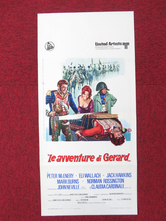 THE ADVENTURES OF GERARD ITALIAN LOCANDINA POSTER PETER MCENERY ELI WALLACH 1970 Rendezvous Cinema Movie posters