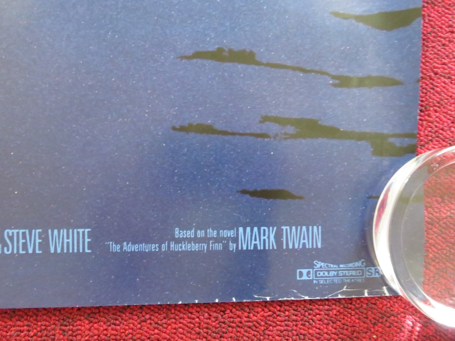 THE ADVENTURES OF HUCK FINN UK QUAD (30"x 40") ROLLED POSTER DISNEY 1993 Rendezvous Cinema Movie posters