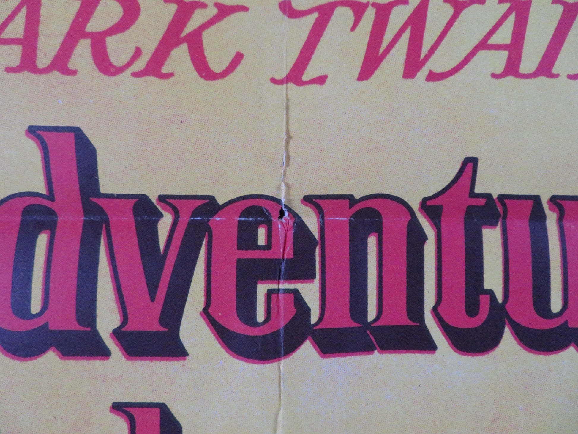 THE ADVENTURES OF HUCKLEBERRY FINN FOLDED US ONE SHEET POSTER TONY RANDALL 1960 Rendezvous Cinema Movie posters