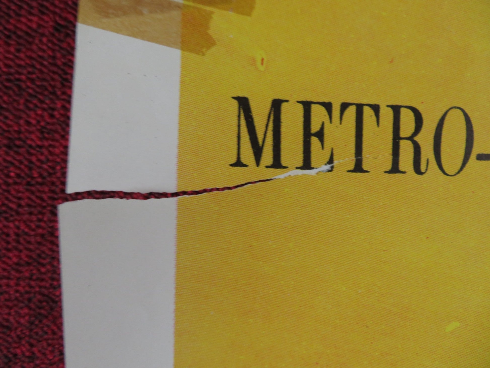 THE ADVENTURES OF HUCKLEBERRY FINN FOLDED US ONE SHEET POSTER TONY RANDALL 1960 Rendezvous Cinema Movie posters