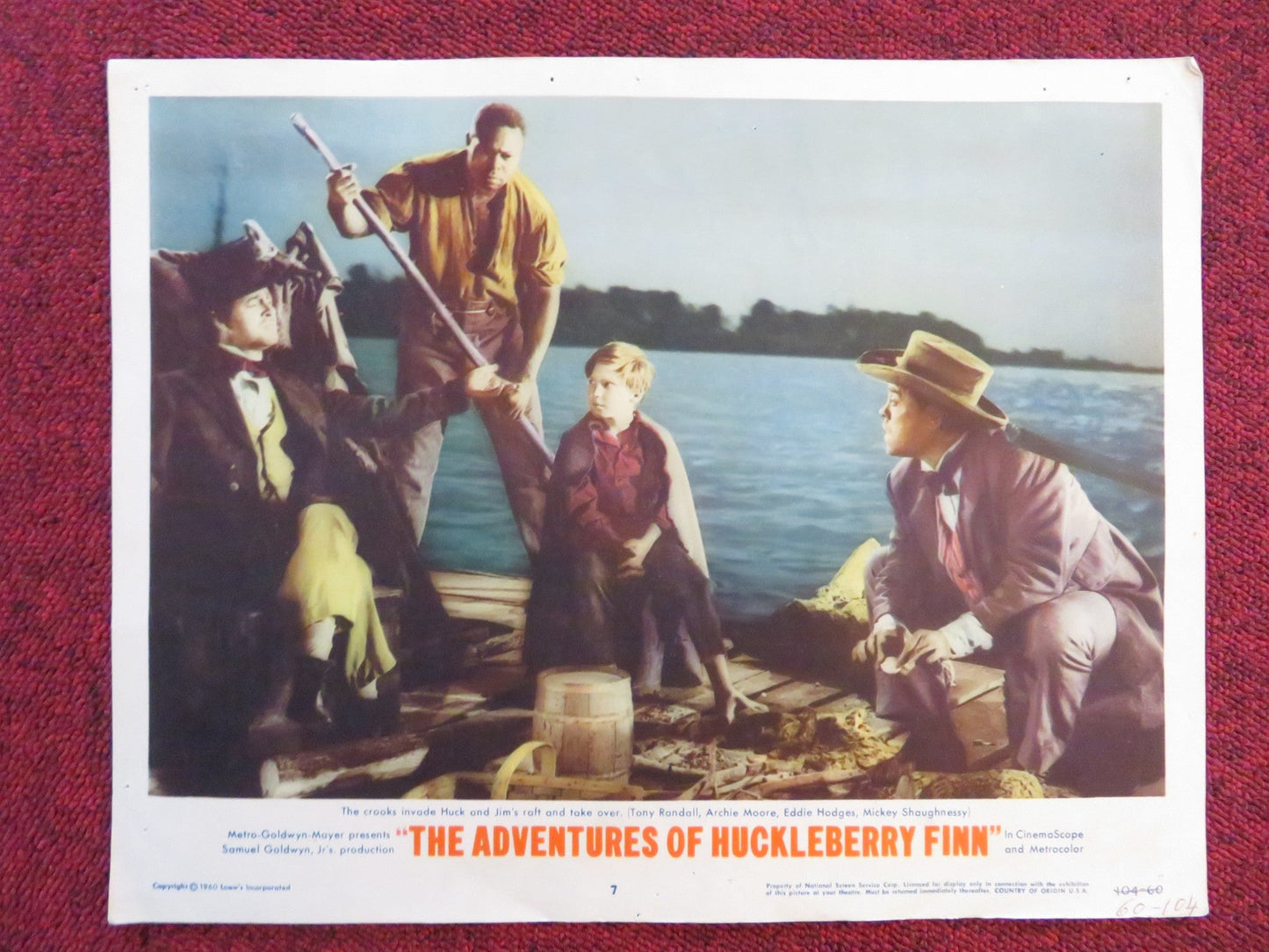 THE ADVENTURES OF HUCKLEBERRY FINN US LOBBY CARD FULL SET TONY RANDALL 1960 Rendezvous Cinema Movie posters