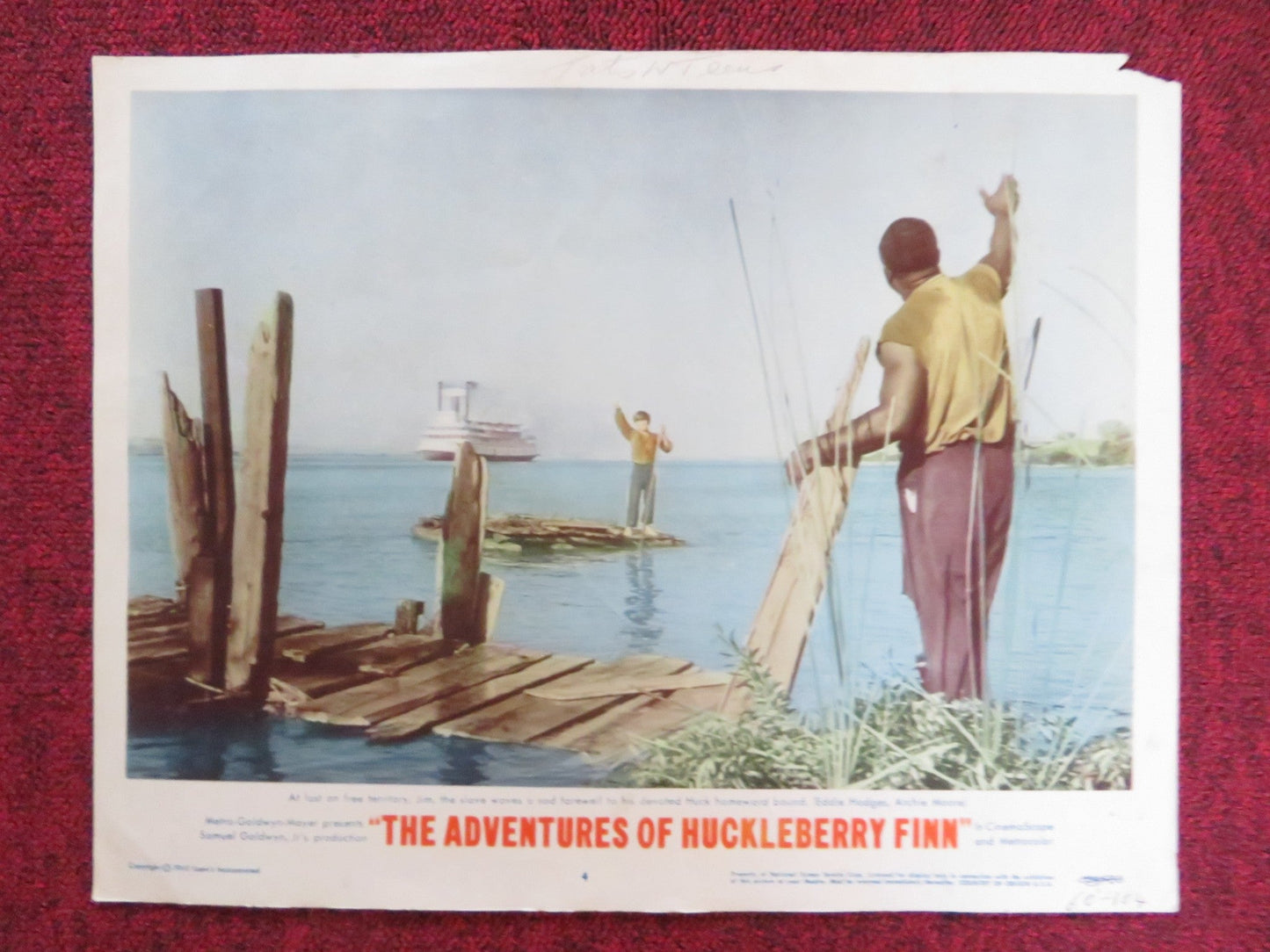 THE ADVENTURES OF HUCKLEBERRY FINN US LOBBY CARD FULL SET TONY RANDALL 1960 Rendezvous Cinema Movie posters