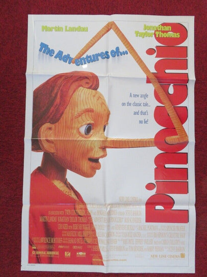 THE ADVENTURES OF PINOCCHIO FOLDED US ONE SHEET POSTER MARTIN LANDAU 1996 Movie posters