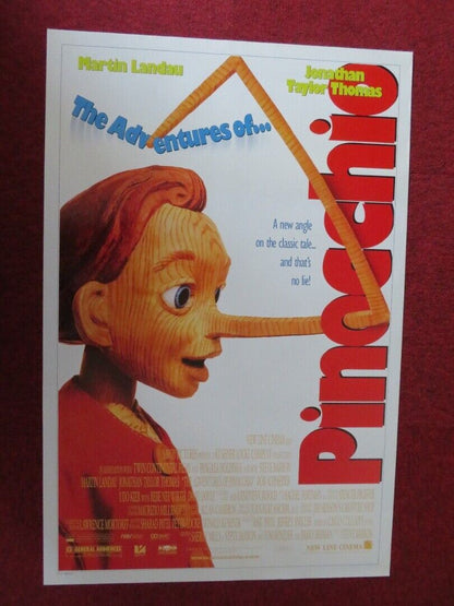 THE ADVENTURES OF PINOCCHIO US ONE SHEET ROLLED POSTER MARTIN LANDAU 1996 Movie posters