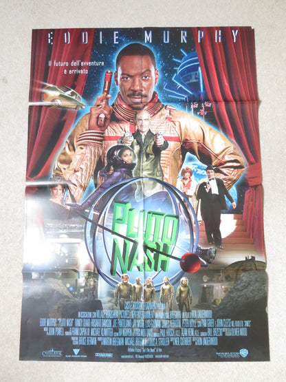 THE ADVENTURES OF PLUTO NASH ITALIAN 2 FOGLIO POSTER EDDIE MURPHY R. QUAID 2002 Rendezvous Cinema Movie posters