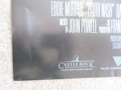 THE ADVENTURES OF PLUTO NASH ITALIAN 2 FOGLIO POSTER EDDIE MURPHY R. QUAID 2002 Rendezvous Cinema Movie posters
