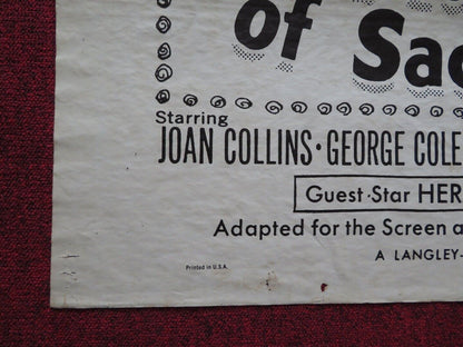 THE ADVENTURES OF SADIE FOLDED US ONE SHEET POSTER JOAN COLLINS GEORGE COLE 1953 - Rendezvous Cinema
