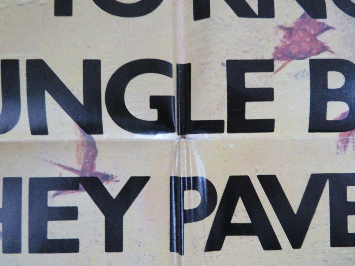 THE AFRICAN ELEPHANT US ONE SHEET POSTER FOLDED 1971 DAVID WAYNE Rendezvous Cinema Movie posters