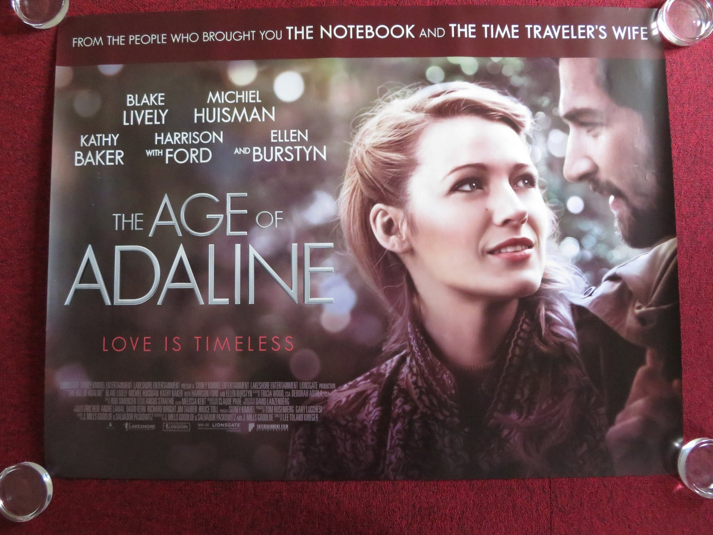 THE AGE OF ADALINE - A UK QUAD (30"x 40") ROLLED POSTER BLAKE LIVELY 2015 Rendezvous Cinema Movie posters