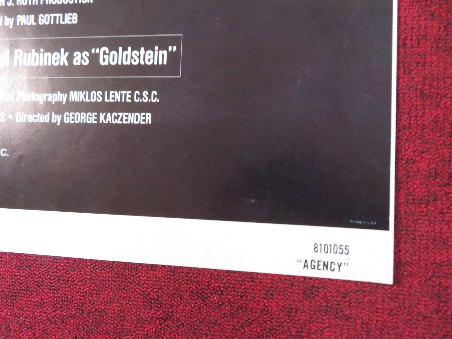 THE AGENCY FOLDED US ONE SHEET POSTER ROBERT MITCHUM LEE MAJORS 1980 Rendezvous Cinema Movie posters