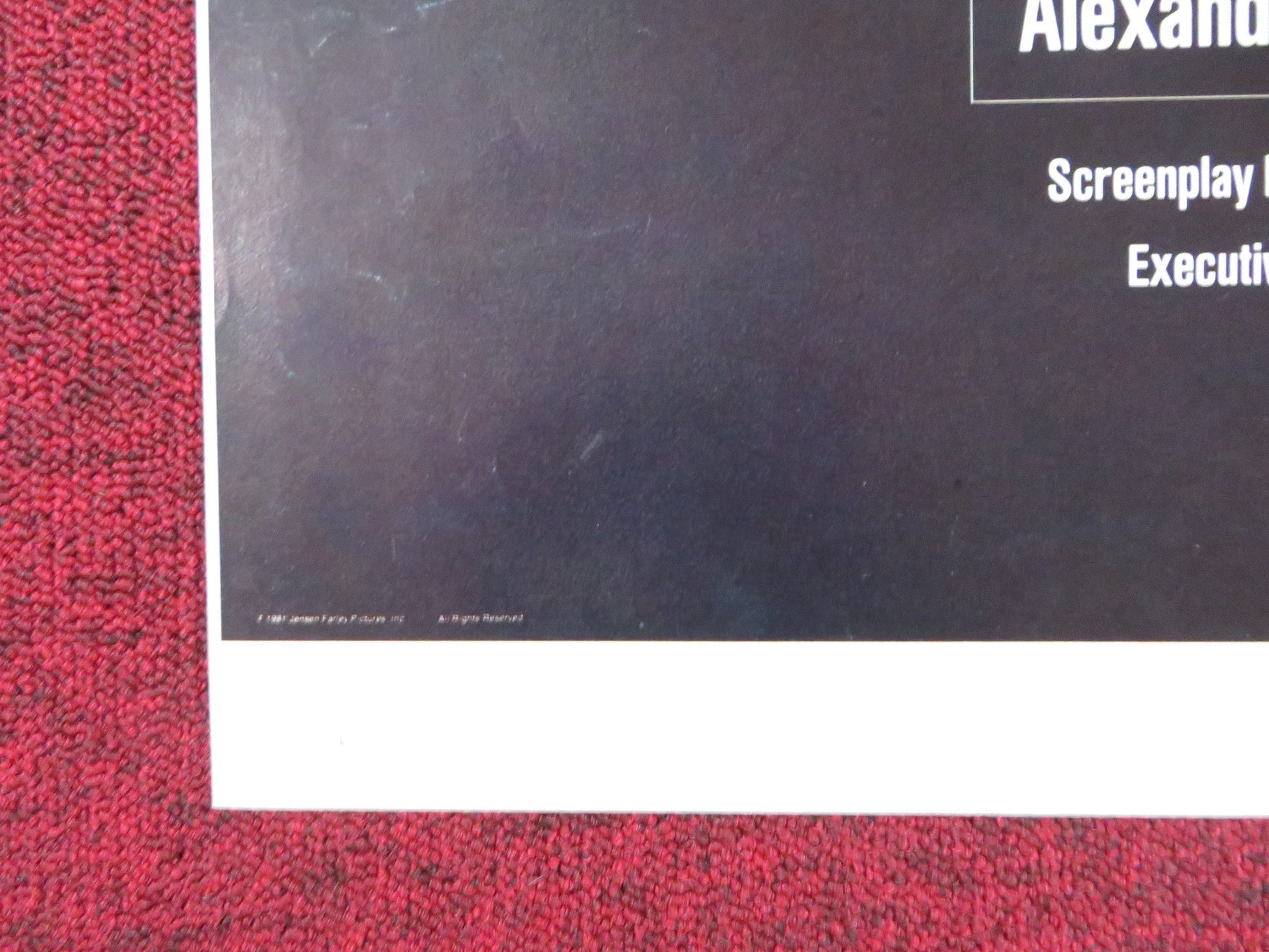 THE AGENCY FOLDED US ONE SHEET POSTER ROBERT MITCHUM LEE MAJORS 1980 Rendezvous Cinema Movie posters