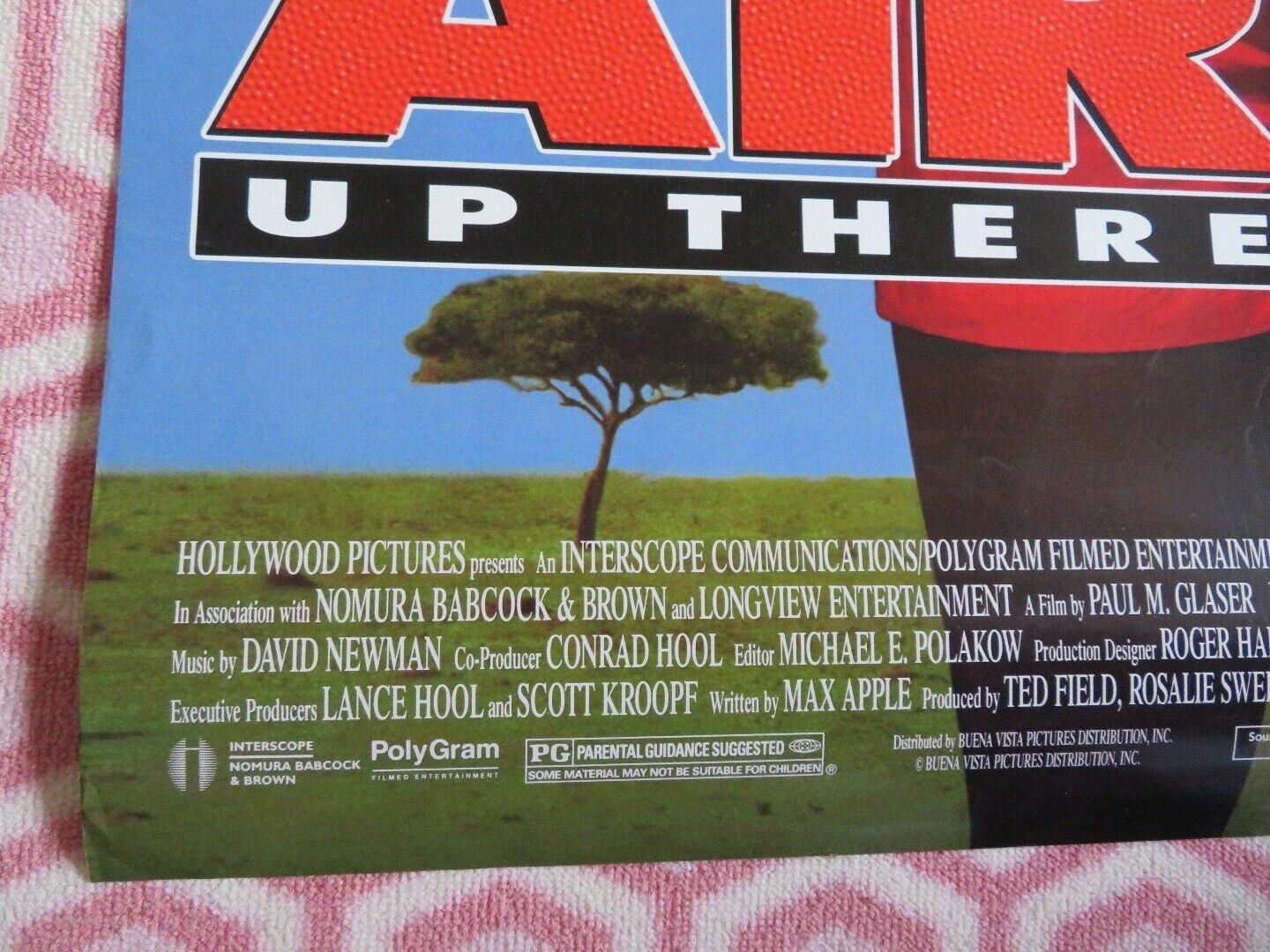 THE AIR UP THERE ONE SHEET ROLLED POSTER KEVIN BACON 1994 Movie posters